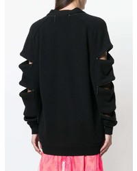 Женский черный массивный кардиган от Christopher Kane