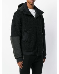 Мужской черный меховой бомбер от Mauna Kea