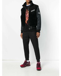 Мужской черный меховой бомбер от Givenchy