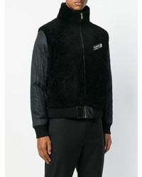 Мужской черный меховой бомбер от Givenchy