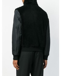 Мужской черный меховой бомбер от Givenchy