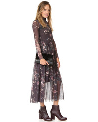 Черный меховой клатч от Diane von Furstenberg