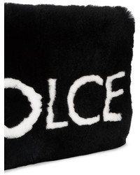 Черный меховой клатч от Dolce & Gabbana