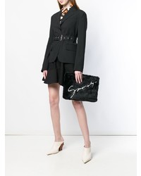 Черный меховой клатч от Givenchy