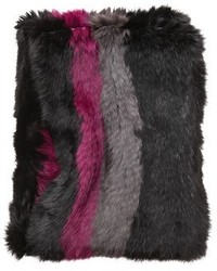 Женский черный меховой шарф от Jocelyn