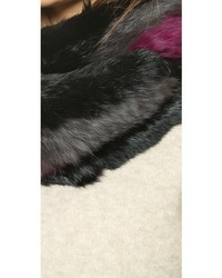 Женский черный меховой шарф от Jocelyn