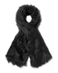 Женский черный меховой шарф от Emma Brewin