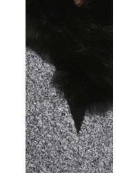 Женский черный меховой шарф от Adrienne Landau