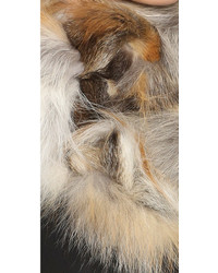 Женский черный меховой шарф от Jocelyn