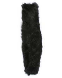 Женский черный меховой шарф от Jocelyn