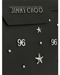 Мужской черный мужской клатч из плотной ткани с принтом от Jimmy Choo