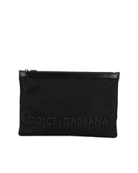 Мужской черный мужской клатч из плотной ткани от Dolce & Gabbana