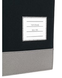 Мужской черный мужской клатч из плотной ткани от Thom Browne