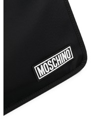 Мужской черный мужской клатч из плотной ткани от Moschino