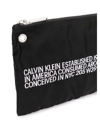Мужской черный мужской клатч с вышивкой от Calvin Klein 205W39nyc