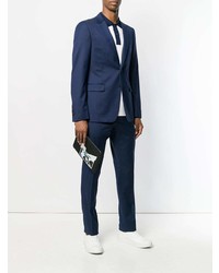 Мужской черный мужской клатч с принтом от Prada