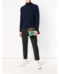 Мужской черный мужской клатч с принтом от Burberry