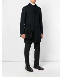 Мужской черный мужской клатч с украшением от Valentino