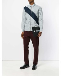 Мужской черный мужской клатч со звездами от Givenchy