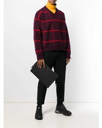 Мужской черный мужской клатч от Prada