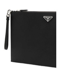 Мужской черный мужской клатч от Prada