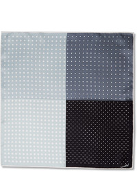 Черный нагрудный платок в горошек от Lanvin