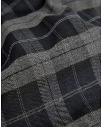 Черный нагрудный платок в клетку от Asos