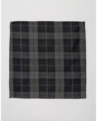 Черный нагрудный платок в клетку от Asos