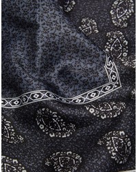 Черный нагрудный платок с принтом от Asos
