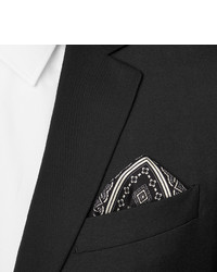 Черный нагрудный платок с принтом от Dolce & Gabbana