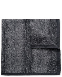 Черный нагрудный платок с принтом от Lanvin