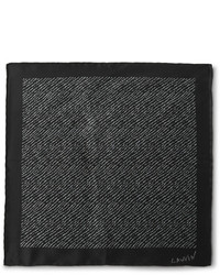 Черный нагрудный платок с принтом от Lanvin