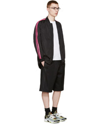 Мужской черный нейлоновый бомбер от DSQUARED2