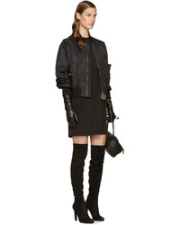 Женский черный нейлоновый бомбер от Givenchy