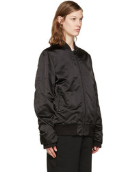 Женский черный нейлоновый бомбер от Acne Studios
