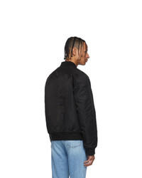 Мужской черный нейлоновый бомбер от Frame