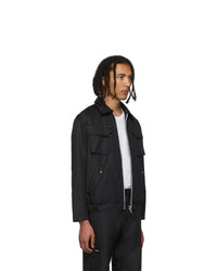 Мужской черный нейлоновый бомбер от AFFIX