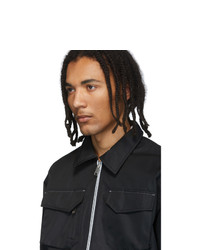 Мужской черный нейлоновый бомбер от AFFIX