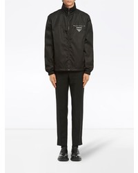 Мужской черный нейлоновый бомбер от Prada