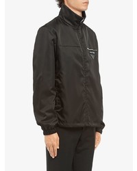 Мужской черный нейлоновый бомбер от Prada