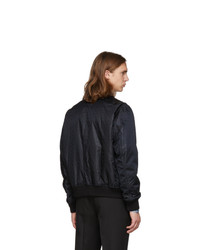 Мужской черный нейлоновый бомбер от Burberry