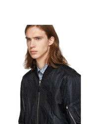 Мужской черный нейлоновый бомбер от Burberry