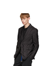 Мужской черный нейлоновый пиджак от Prada