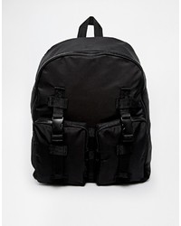 Мужской черный нейлоновый рюкзак от Asos