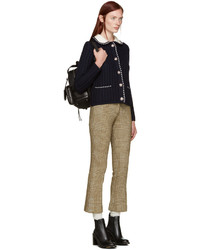 Женский черный нейлоновый рюкзак от Miu Miu