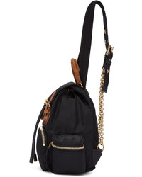 Женский черный нейлоновый рюкзак от Burberry