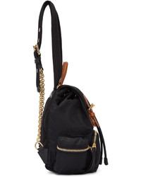 Женский черный нейлоновый рюкзак от Burberry