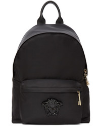 Женский черный нейлоновый рюкзак от Versace