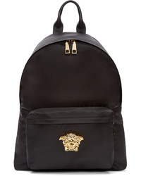 Мужской черный нейлоновый рюкзак от Versace