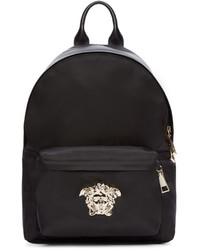 Женский черный нейлоновый рюкзак от Versace